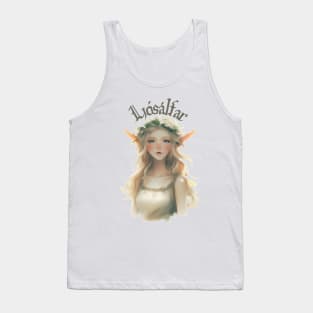 Ljósálfar, Light Elf, Fantasy Art Tank Top